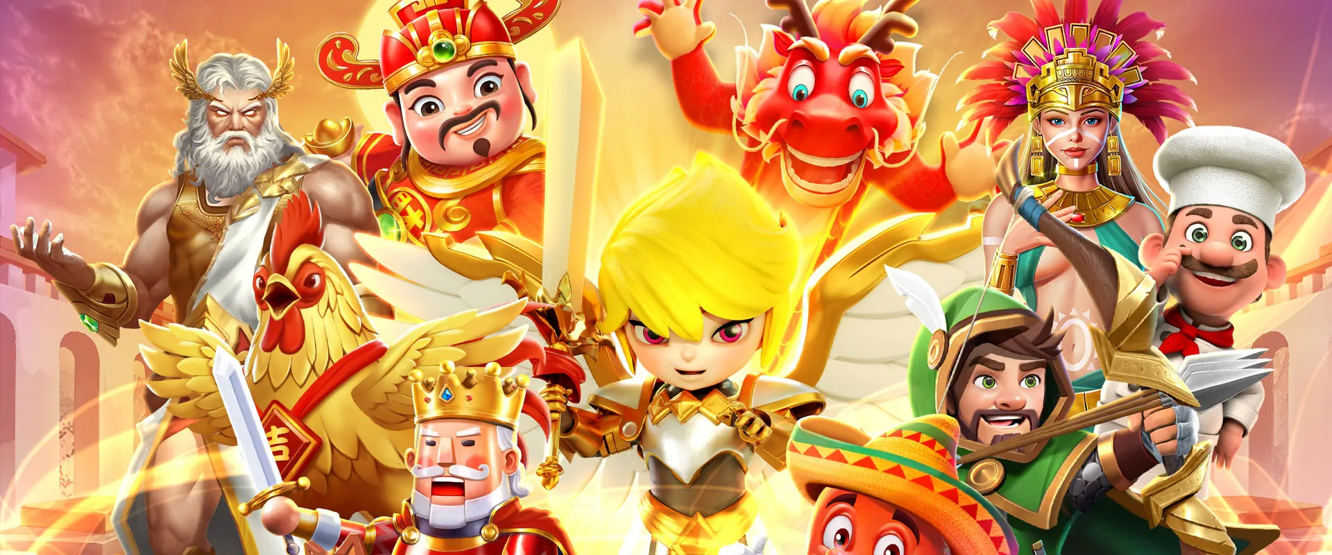 Ideal Gaming game characters key visual