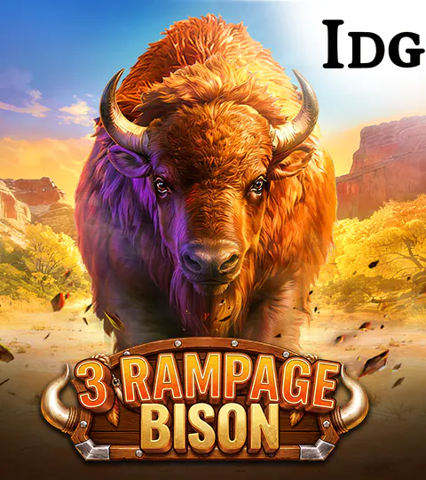 3 Rampage Bison game card