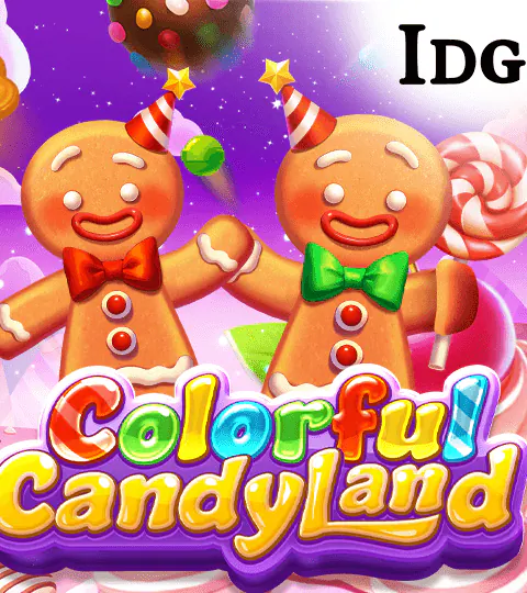 Colorful Candyland game card