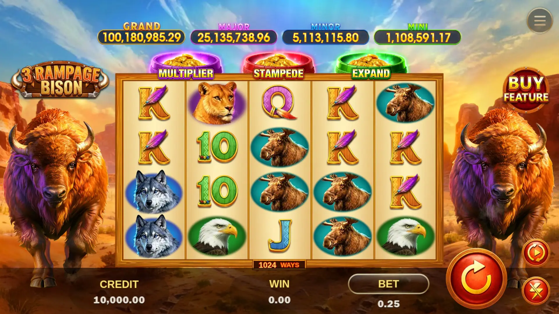 3 Rampage Bison base game screenshot