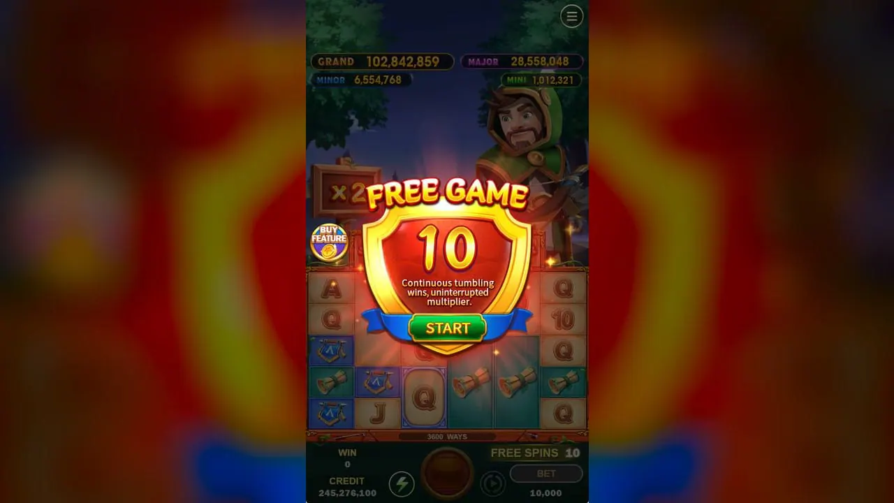 Archer Robin Hood Free Game trigger screenshot