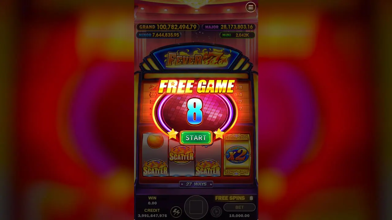 Fever 777 Free Game trigger screenshot