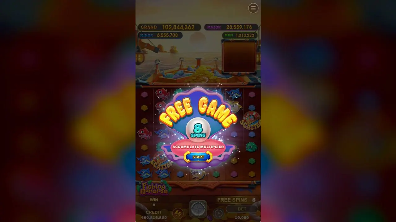 Fishing Bonanza Free Game trigger screenshot