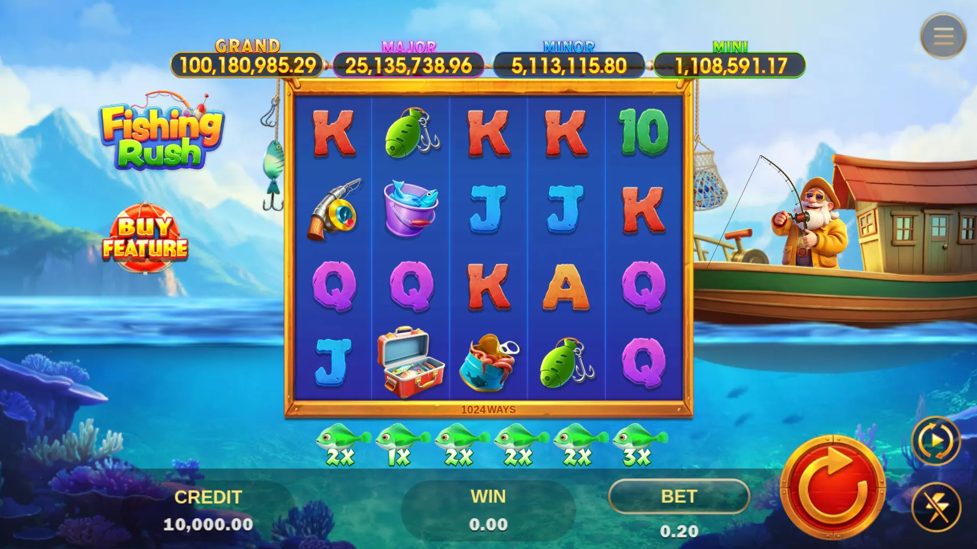 Fishing Rush base game screenshot