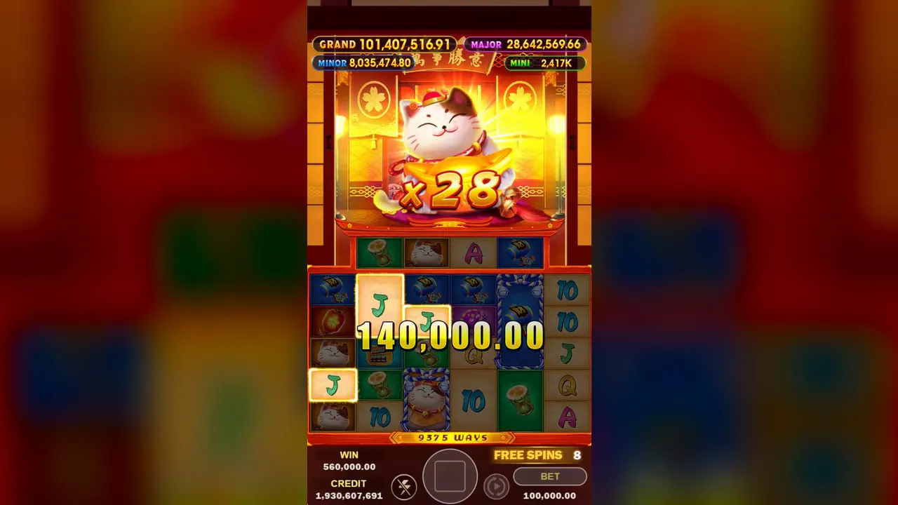 Fortune Neko Free Game big win screenshot