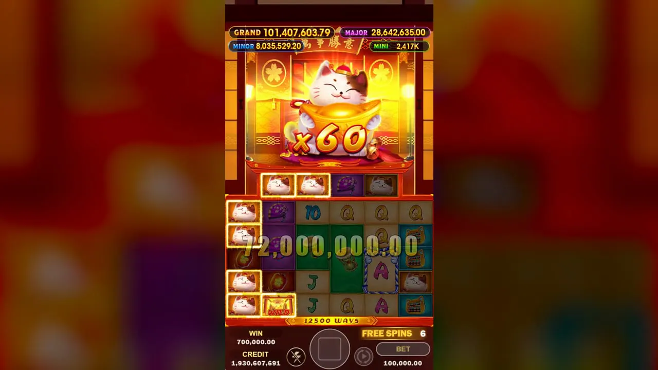 Fortune Neko Free Game big win screenshot