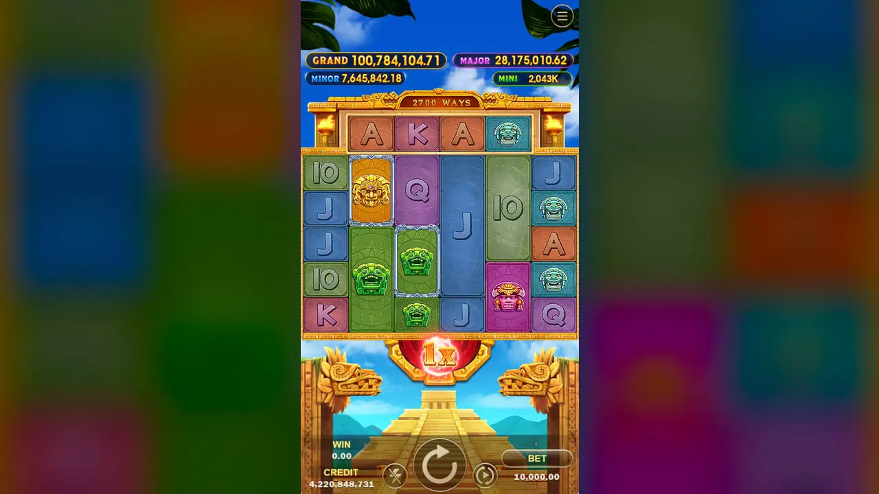 Legend of Aztec base game screenshot