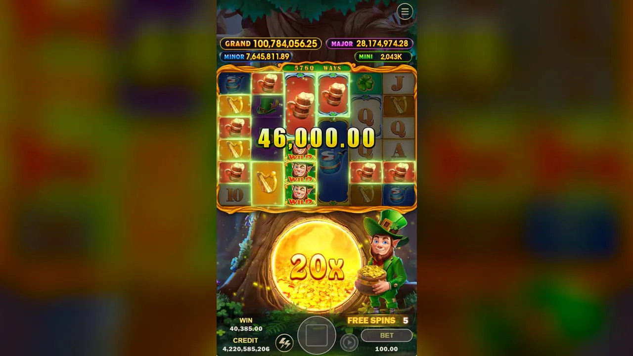 Leprechaun Free Game big win screenshot