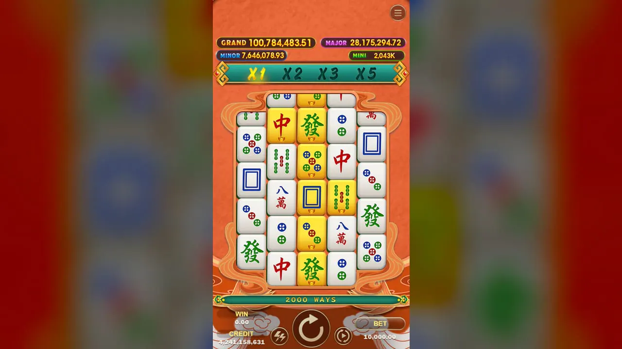 Mahjong Gold 2 base game screenshot