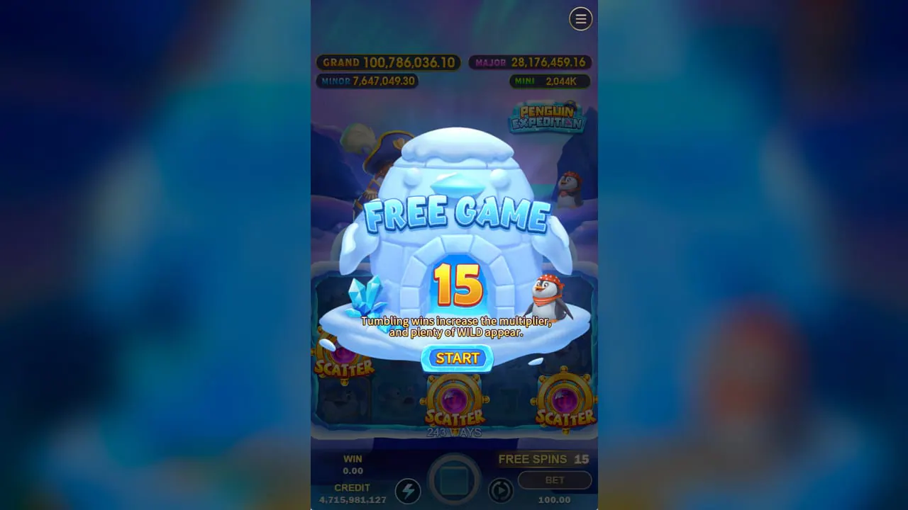 Penguin Expedition Free Game trigger screenshot